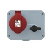 2CMA167640R1000 Розетка с выключателем и механической блокировкой 416MHS6, 16A, 3P+N+E, IP44, 6ч