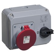 2CMA167721R1000 Розетка с выключателем и механической блокировкой 363MHS6, 63A, 3P+E, IP44, 6ч