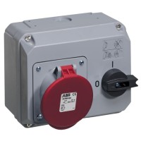 2CMA167721R1000 Розетка с выключателем и механической блокировкой 363MHS6, 63A, 3P+E, IP44, 6ч