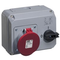 2CMA167727R1000 Розетка с выключателем и механической блокировкой 463 MHS6, 63A, 3P+N+E, IP44, 6ч