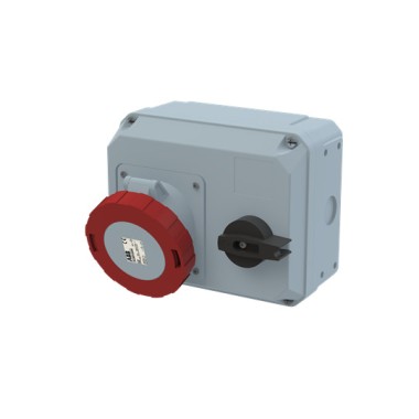 2CMA167899R1000 Розетка с выключателем и механической блокировкой 363MHS6W, 63A, 3P+E, IP67, 6ч