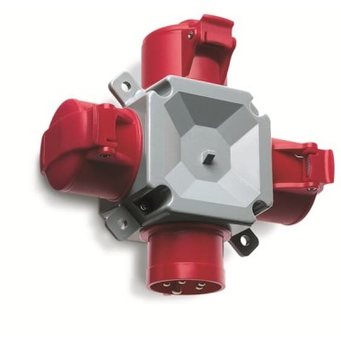 2CMA168124R1000 Адаптер 3-лучевой 416T6, 16A, 3P+N+E, IP44