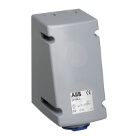 2CMA168400R1000 Розетка для монтажа на поверхность с подключением шлейфа 316RL11, 16A, 3P+E, IP44, 11ч