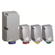 2CMA168428R1000 Розетка для монтажа на поверхность с подключением шлейфа 432RL6, 32A, 3P+N+E, IP44, 6ч