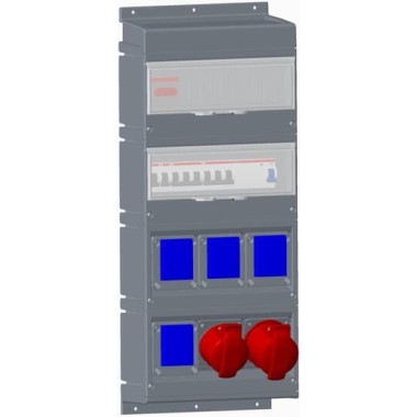 2CMA168984R1000 Бокс MPR32/1MS с розетками в сборе, IP44, пластик