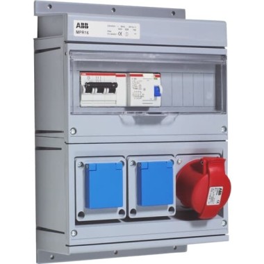 2CMA168997R1000 Бокс MPR16 с розетками в сборе, IP44, пластик
