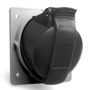 2CMA170034R1000 Розетка панельная с угловым минимальным фланцем 332RAM5, 32A, 3P+E, IP44, 5ч