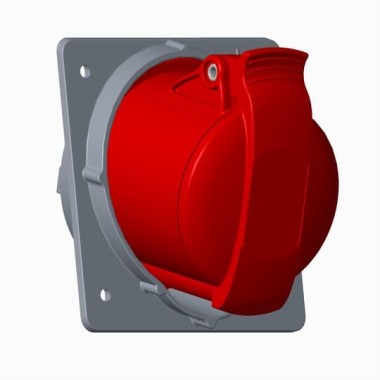 2CMA170035R1000 Розетка панельная с угловым минимальным фланцем 332RAM6, 32A, 3P+E, IP44, 6ч 2CMA170035R1000 Розетка панельная с угловым минимальным фланцем 332RAM6, 32A, 3P+E, IP44, 6ч