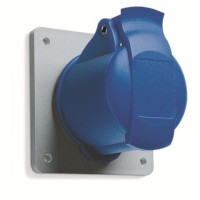 2CMA193170R1000 Розетка панельная с прямым унифицированным фланцем 216RU6, 16A, 2P+E, IP44, 6ч