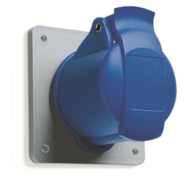 2CMA193170R1000 Розетка панельная с прямым унифицированным фланцем 216RU6, 16A, 2P+E, IP44, 6ч