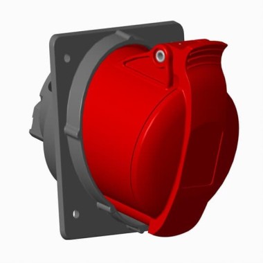 2CMA170044R1000 Розетка панельная с угловым минимальным фланцем 432RAM6, 32A, 3P+N+E, IP44, 6ч 2CMA170044R1000 Розетка панельная с угловым минимальным фланцем 432RAM6, 32A, 3P+N+E, IP44, 6ч