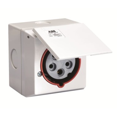 2CMA178696R1000 Розетка для монтажа на поверхность CUED416-6+RD, 3P+N+E, 16А, IP44, 6ч 2CMA178696R1000 Розетка для монтажа на поверхность CUED416-6+RD, 3P+N+E, 16А, IP44, 6ч