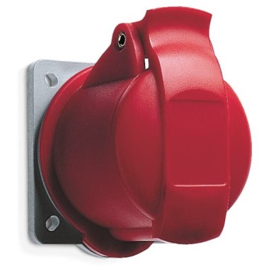 2CMA193148R1000 Розетка панельная с прямым минимальным фланцем 216R12, 16A, 2P+E, IP44, 12ч