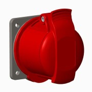 2CMA193154R1000 Розетка панельная с прямым минимальным фланцем 316R6, 16A, 3P+E, IP44, 6ч