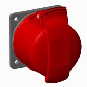 2CMA193163R1000 Розетка панельная с прямым минимальным фланцем 416R6, 16A, 3P+N+E, IP44, 6ч