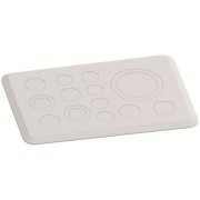 2CPX010452R9999 TZ102 фланец для метрических сальников 1xM63/M50, 2xM32/M20, 5xM25, 5xM20