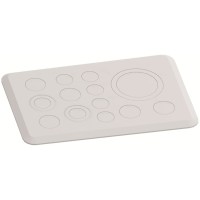 2CPX010453R9999 TZ102P10 фланец для метрических сальников 1xM63/M50, 2xM32/M20, 5xM25, 5xM20 (10шт.)