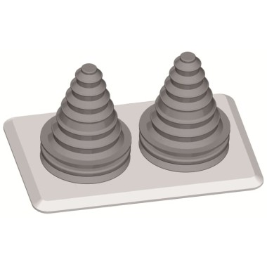 2CPX010456R9999 TZ104 фланец с 2-мя кабельными рукавами