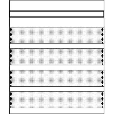 2CPX037490R9999 Медиапанель 2ряда/4рейки 2MM0