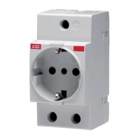 2CSM112000R0701 Розетка щитовая индик. M1173-L серый