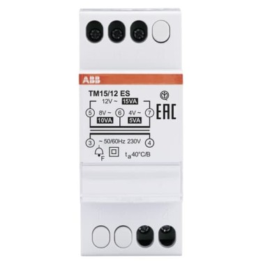 2CSM228585R0802 Трансформатор звонковый TM15/12ES 2CSM228585R0802 Трансформатор звонковый TM15/12ES