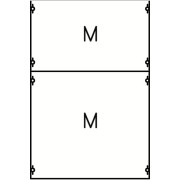 2M1A Панель с монтажной платой 2ряда/5 рейки