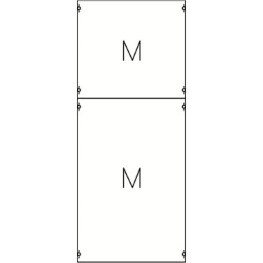 2M4A Панель с монтажной платой 2ряда/8 реек