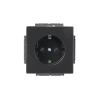 2TKA00000434 Розетка Shuko 16А 230В, Impressivo, антрацит