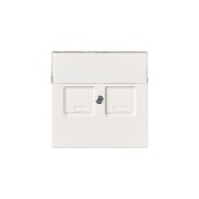 2TKA00001111 Накладка телекоммуникационной розетки, Impressivo, белый