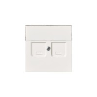 2TKA00001111 Накладка телекоммуникационной розетки, Impressivo, белый