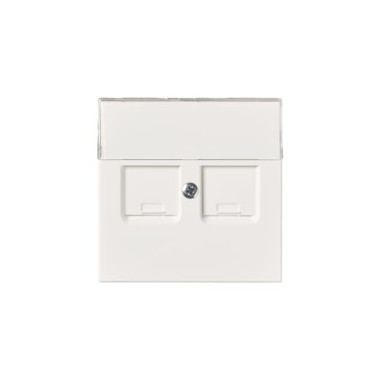 2TKA00001111 Накладка телекоммуникационной розетки, Impressivo, белый