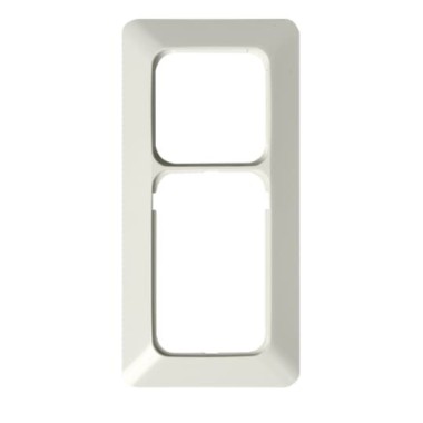 2TKA000013G1 Рамка 2-постовая, 1 пост 2Schuko + 1 пост Schuko, серия Jussi, белый