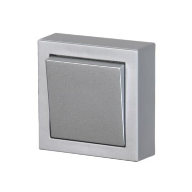 2TKA00001603 Переключатель накладного монтажа, Impressivo, алюминий