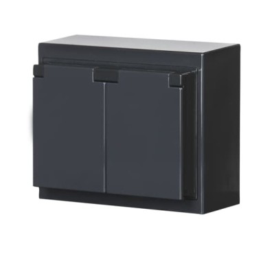 2TKA00001754 Розетка Double Shuko 16А 230В накладного монтажа, IP44, Impressivo, антрацит