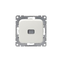 2TKA000239G1 Кнопка 1-клавишная с нормально-открытым контактом, 10А/250В, Jussi, белый