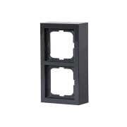 2TKA000344G1 Рамка 2 поста, Impressivo, наружный монтаж, антрацит