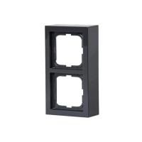 2TKA000344G1 Рамка 2 поста, Impressivo, наружный монтаж, антрацит