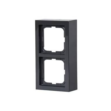 2TKA000344G1 Рамка 2 поста, Impressivo, наружный монтаж, антрацит