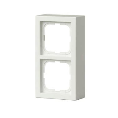 2TKA000347G1 Рамка 2-постовая, для наружого монтажа Impressivo, белый