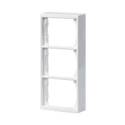 2TKA000381G1 Рамка 3-постовая, 100мм, для наружого монтажа DoubleSchuko Impressivo, белый