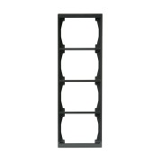 2TKA000403G1 Рамка 4-постовая, 100мм серия Impressivo, антрацит