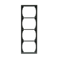 2TKA000403G1 Рамка 4-постовая, 100мм серия Impressivo, антрацит