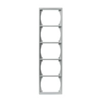 2TKA000429G1 Рамка 5-постовая, 100мм серия Impressivo, алюминий