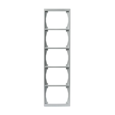 2TKA000429G1 Рамка 5-постовая, 100мм серия Impressivo, алюминий
