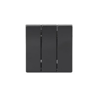 2TKA000514G1 Клавиша для 3-клавишных выключателей/переключателей/кнопок, глухая, Impressivo, антрацит