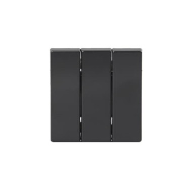 2TKA000514G1 Клавиша для 3-клавишных выключателей/переключателей/кнопок, глухая, Impressivo, антрацит