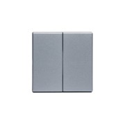2TKA000522G1 Клавиша для 2-клавишных выключателей/перелючателей/кнопок, глухая, Impressivo, алюминий