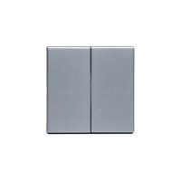 2TKA000522G1 Клавиша для 2-клавишных выключателей/перелючателей/кнопок, глухая, Impressivo, алюминий