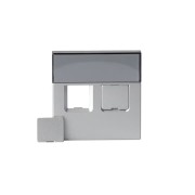 2TKA000607G1 Накладка для 2хRJ45, Impressivo, алюминий