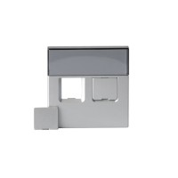 2TKA000607G1 Накладка для 2хRJ45, Impressivo, алюминий